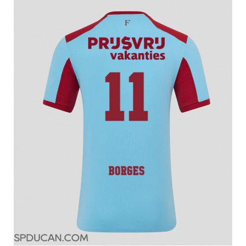 Muški Nogometni Dres Feyenoord Goncalo Borges #11 Rezervni 2025-26 Kratak Rukav